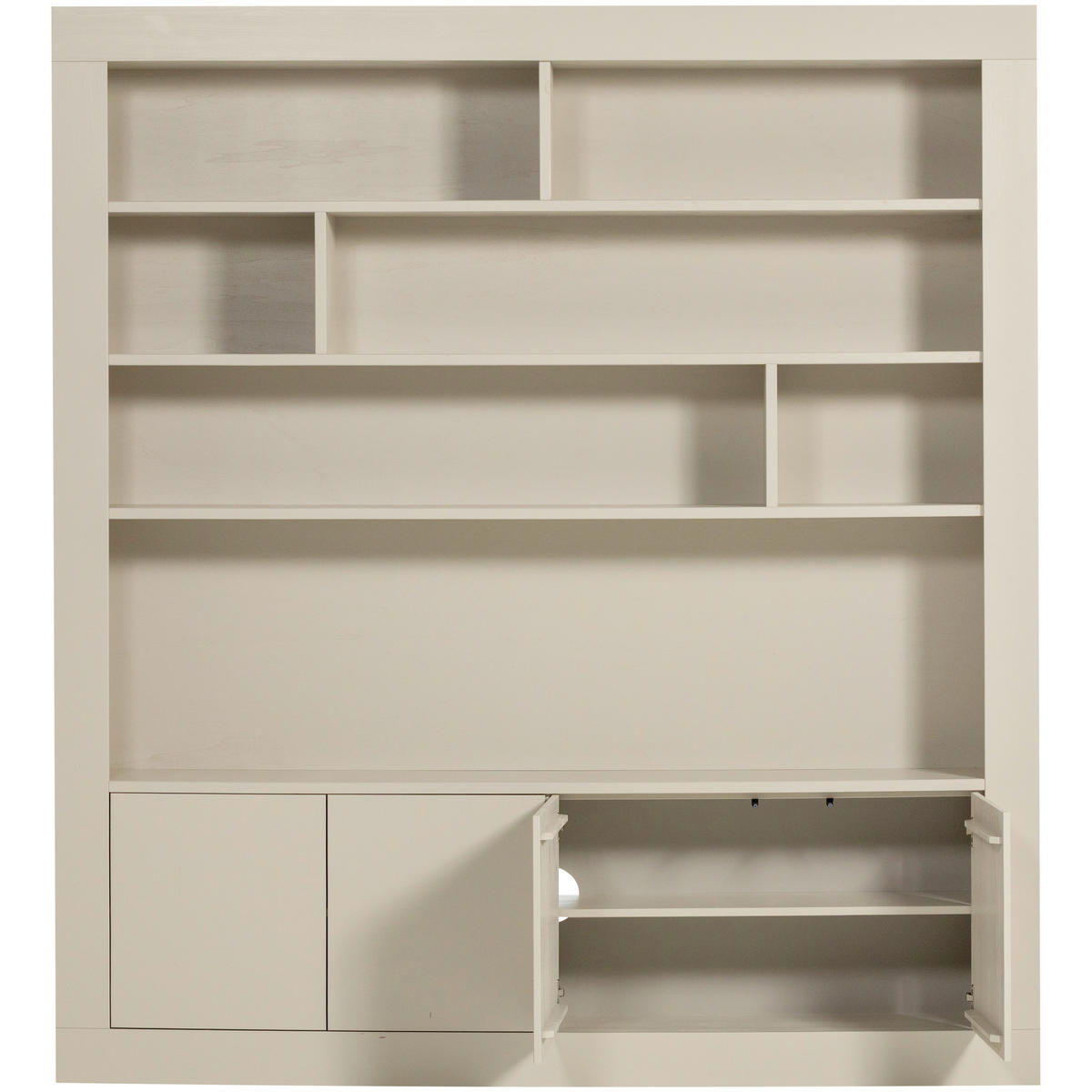 REGAL Kiefer Grau  - Grau, Design, Holz (210/229/31cm) - Livetastic