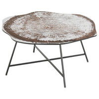 COUCHTISCH Schwarz, Weiß  - Schwarz/Weiß, LIFESTYLE, Holzwerkstoff/Metall (70/40cm) - MID.YOU