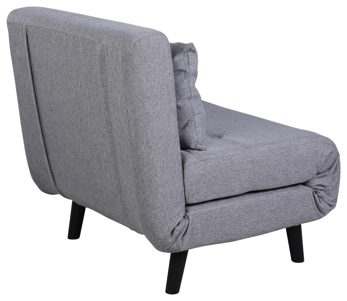 SCHLAFSESSEL in Textilgeflecht Grau, Schwarz  - Schwarz/Grau, Design, Textil/Metall (70/88/80cm) - Livetastic