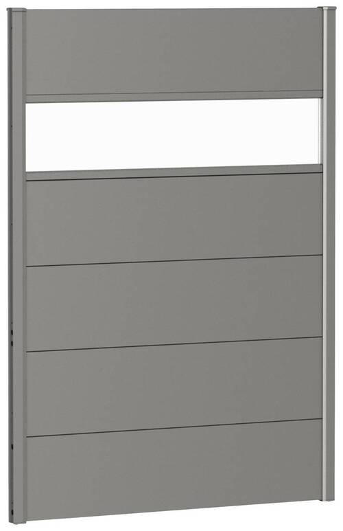 SICHTSCHUTZ  - Grau, Basics, Kunststoff/Metall (96/137/4,4cm)