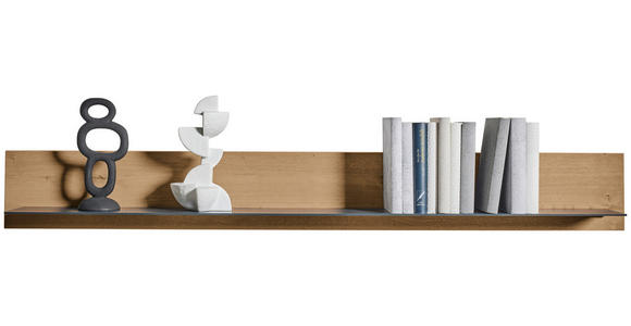 WANDBOARD  152/20/20 cm  - Kastanienfarben/Anthrazit, Natur, Holz/Metall (152/20/20cm) - Valnatura