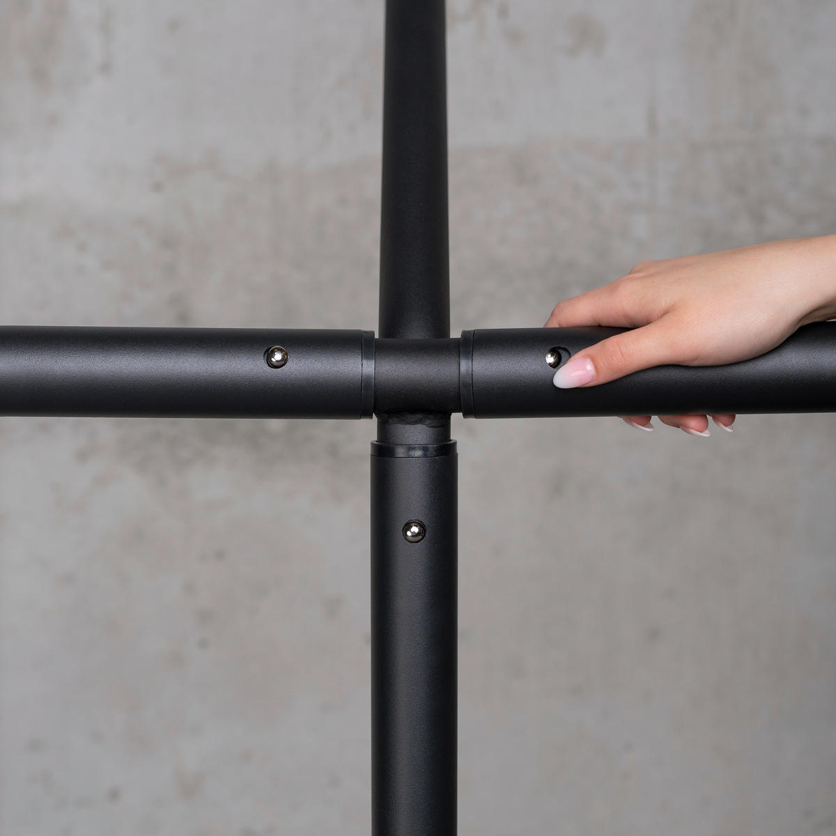 HÄNGEMATTENGESTELL 145/120-140/355-400 cm  - Schwarz, Basics, Metall (145/120-140/355-400cm) - La Siesta