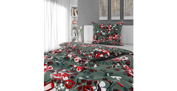 BETTWÄSCHE Satin 140/200 cm - Rot/Weiß, Basics, Textil (140/200cm) - Novel