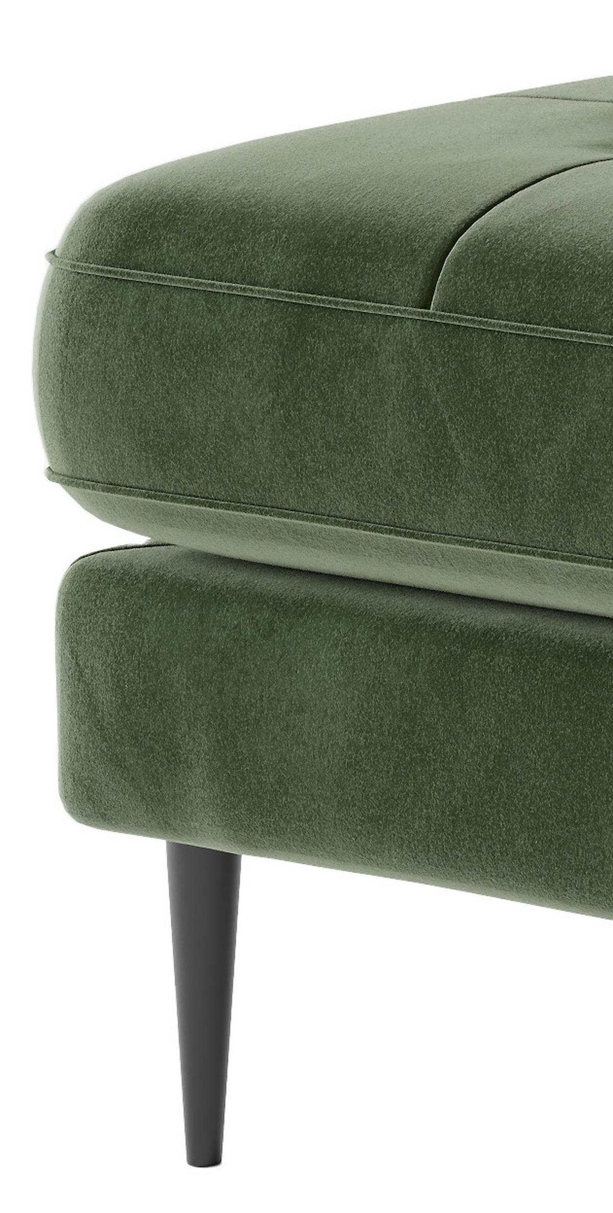 HÖRNSOFFA i flatväv olivgrön  - stålfärgad/olivgrön, Design, metall/textil (259/205cm) - Livetastic