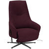 RELAXSESSEL in Textil Bordeaux  - Bordeaux/Anthrazit, Design, Textil/Metall (70/112/85cm) - Himolla Komfortklass