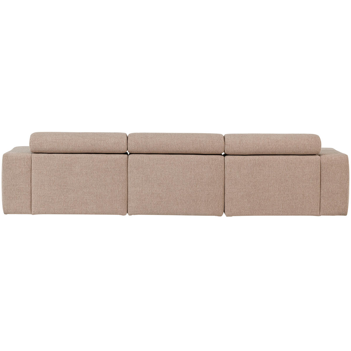 ECKSOFA Novi Taupe Bouclé  - Taupe/Schwarz, Design, Kunststoff/Textil (173/300cm) - Livetastic