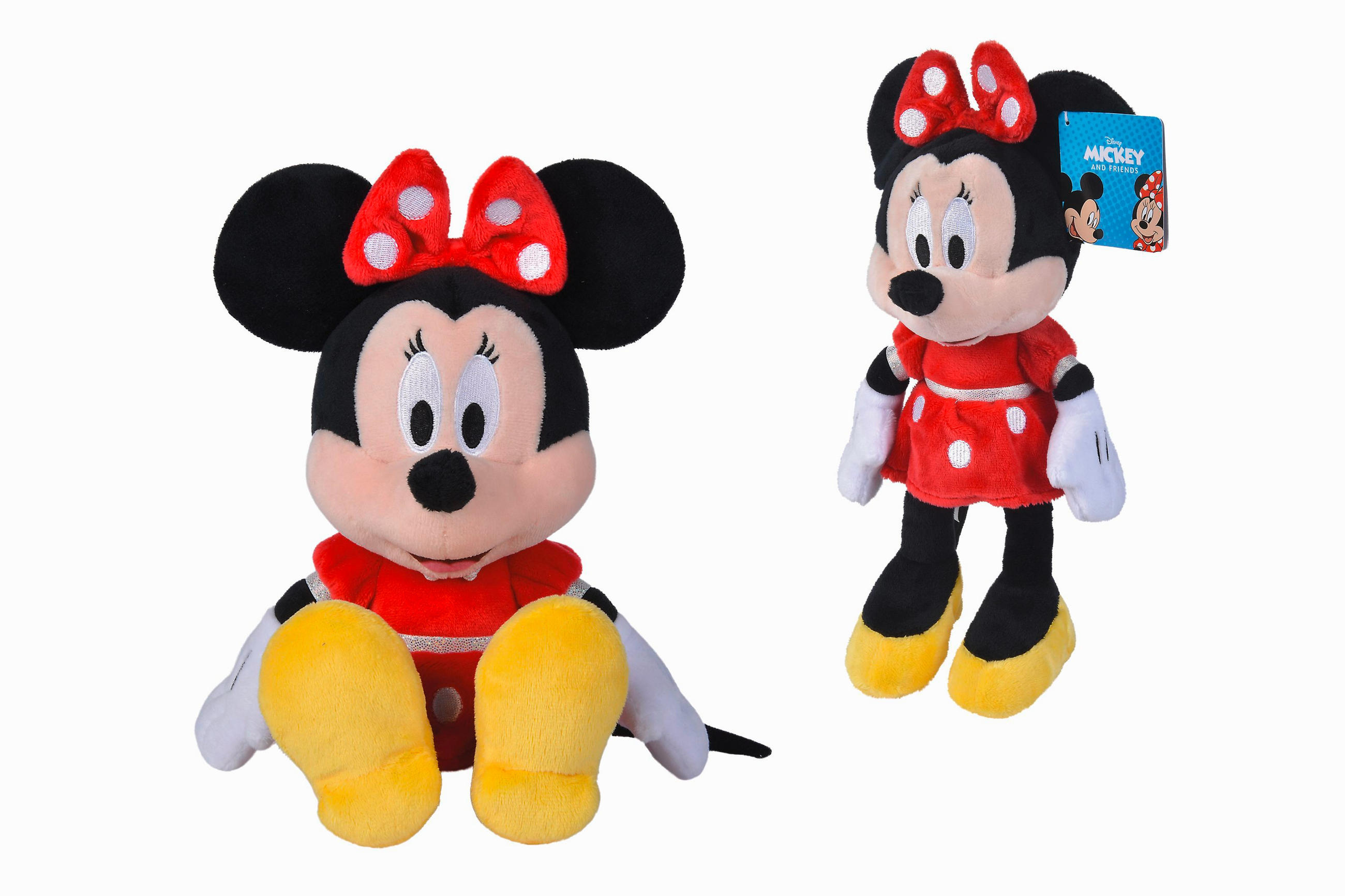 Disney Plüschtier Mickey \u0026 Minnie Mehrfarbig 14x31x11 cm