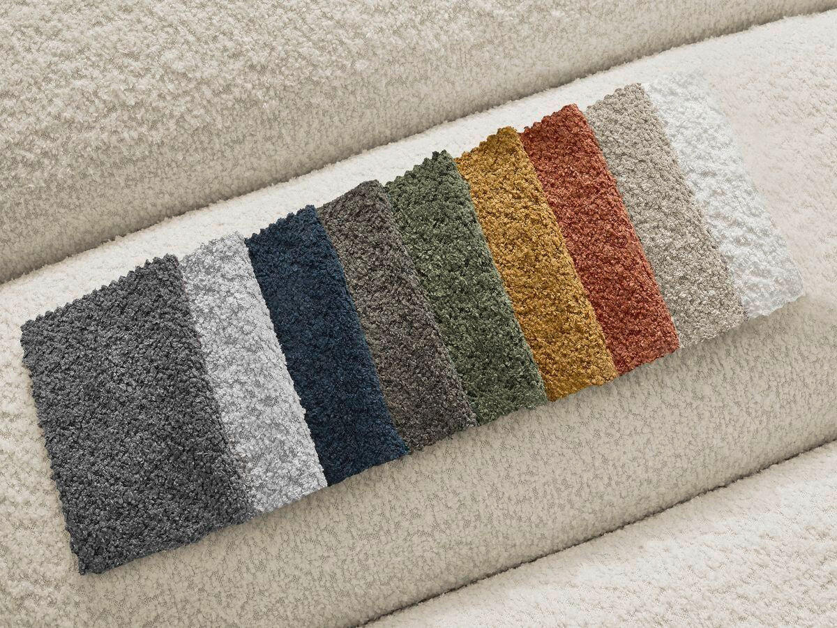 ECKSOFA  ANNECY Beige Bouclé  - Beige/Schwarz, MODERN, Kunststoff/Textil (262/170cm)