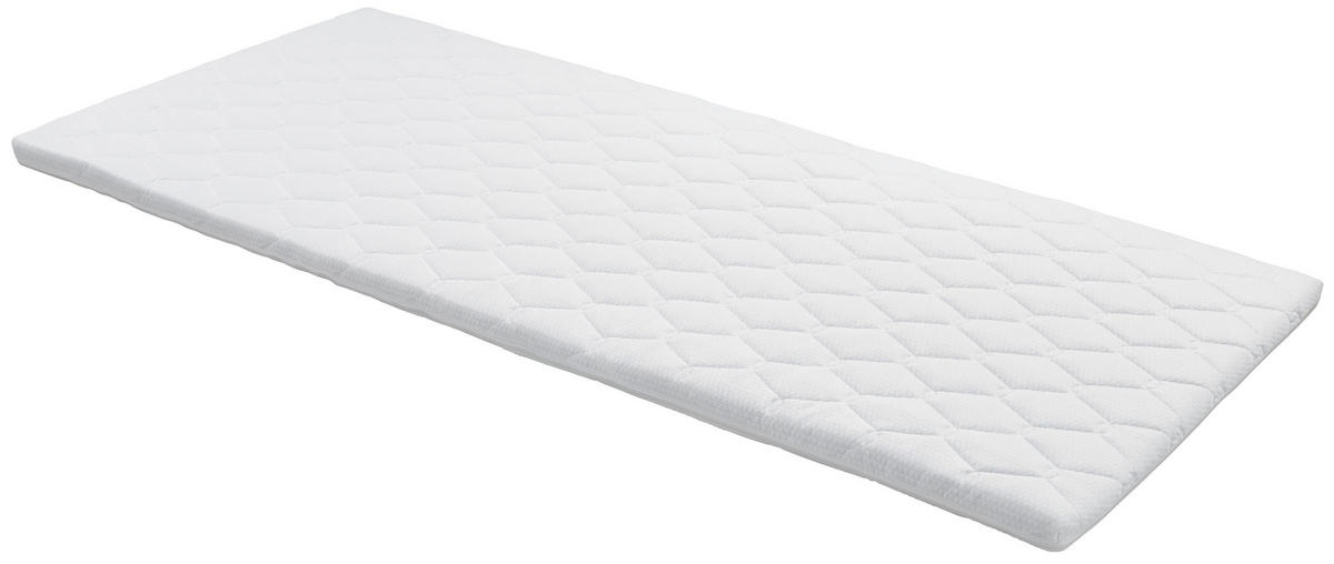 Topper Beta 160/200 cm Höhe ca. 6 cm  - Weiß, Textil (160/200cm) - Primatex