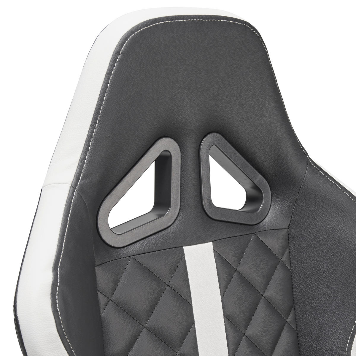GAMINGSTUHL Schwarz, Weiß Metall, Kunststoff, Textil   - Schwarz/Weiß, LIFESTYLE, Kunststoff/Textil (60/114-124/62cm) - MID.YOU