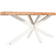 TISCHGESTELL in Metall 160/70/72 cm - Creme, Design, Metall (160/70/72cm) - Landscape