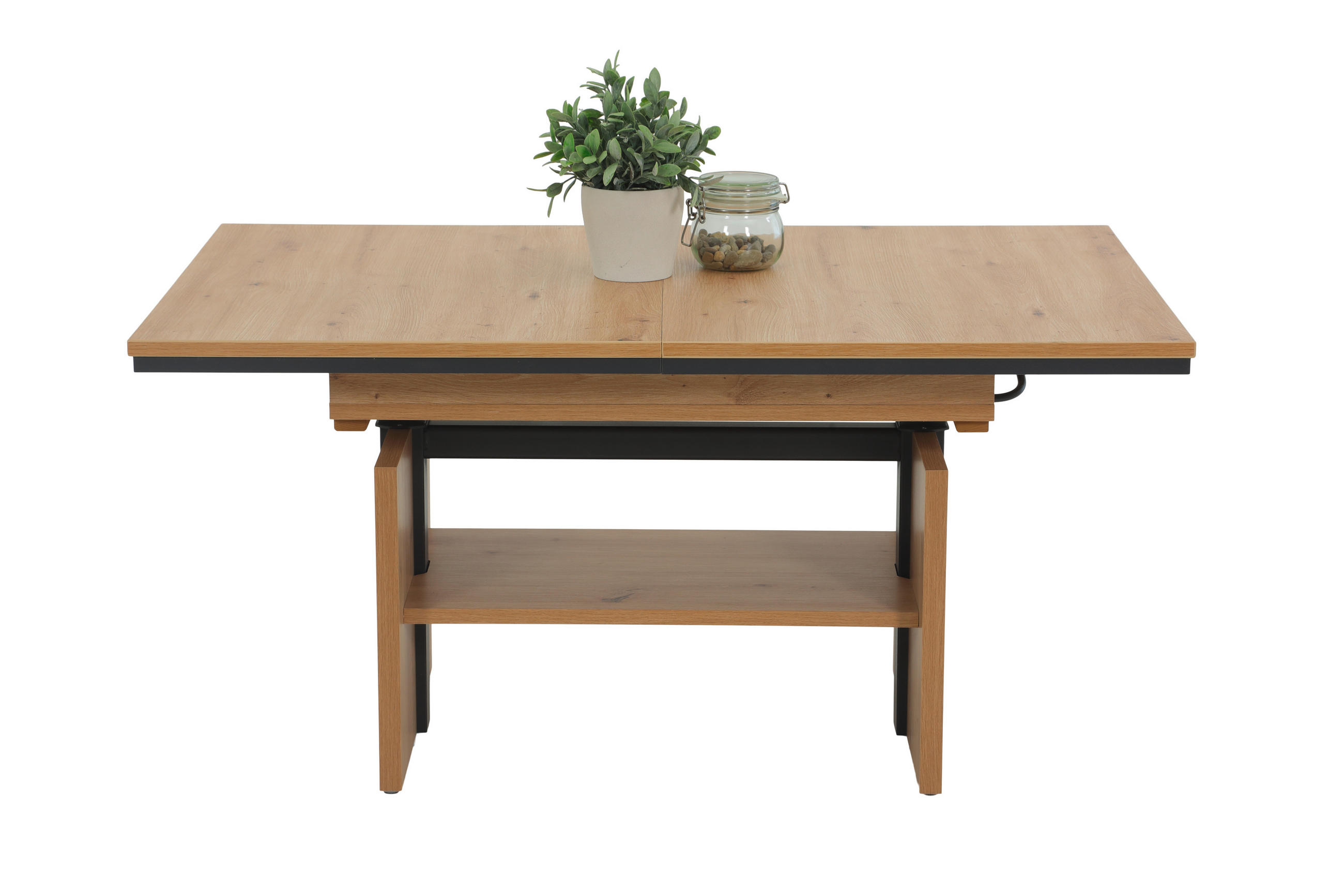 Livetastic Couchtischset Eiche Artisan 70x53-72x110-150 cm