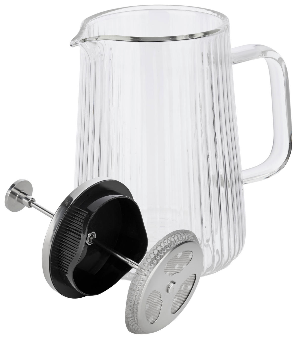 KAFFEEBEREITER 0.65 L  - Klar, Design, Glas/Kunststoff (16,5/19cm) - Novel