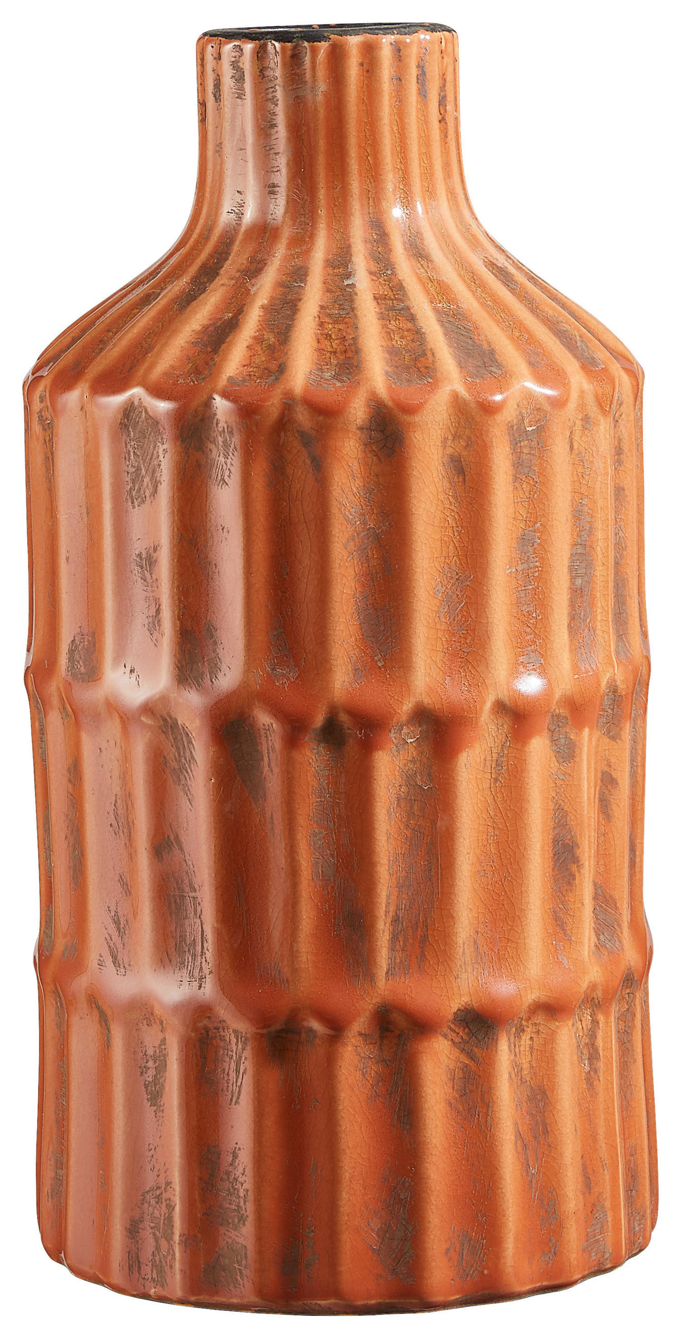 DEKOVASE  - Rotbraun, Basics, Keramik (15/30cm) - Light & Living