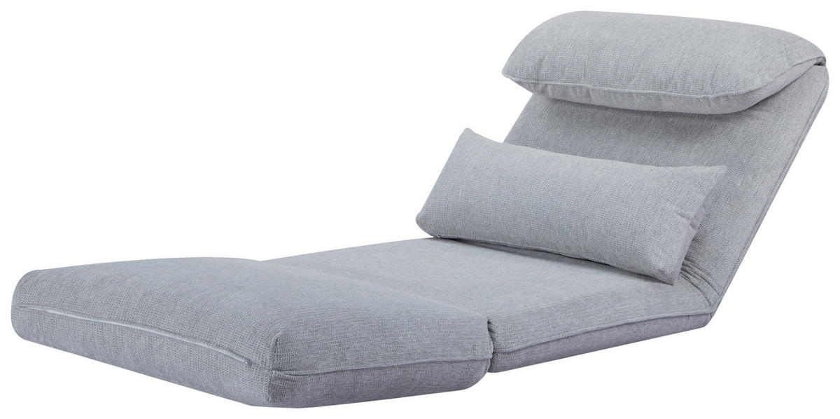 SCHLAFSESSEL in Cord Hellgrau  - Hellgrau, Design, Textil/Metall (78/72/85cm) - Livetastic