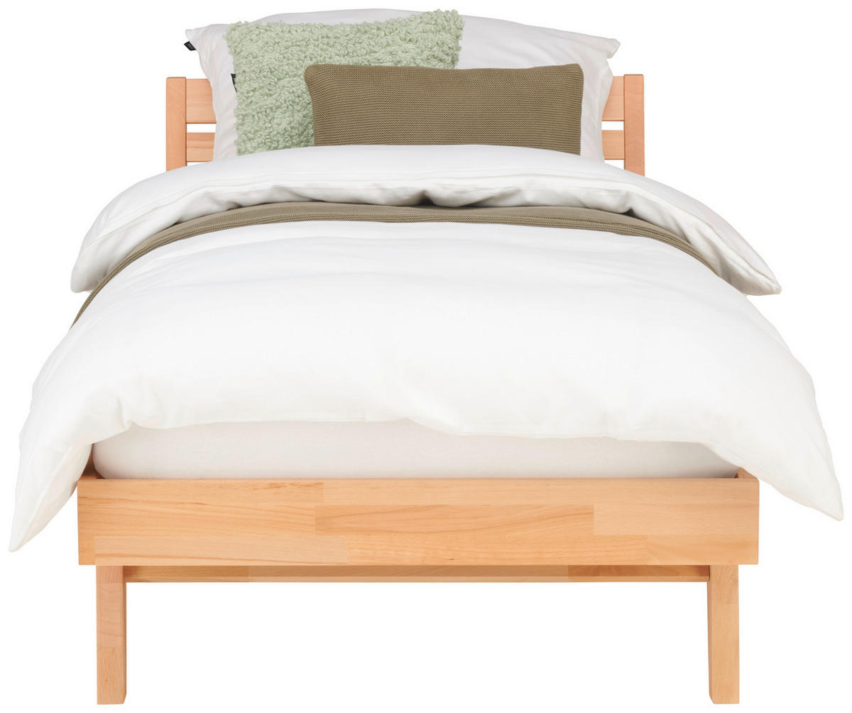 BETT 90/200 cm  in Kernbuche  - Kernbuche, MODERN, Holz (90/200cm) - MID.YOU