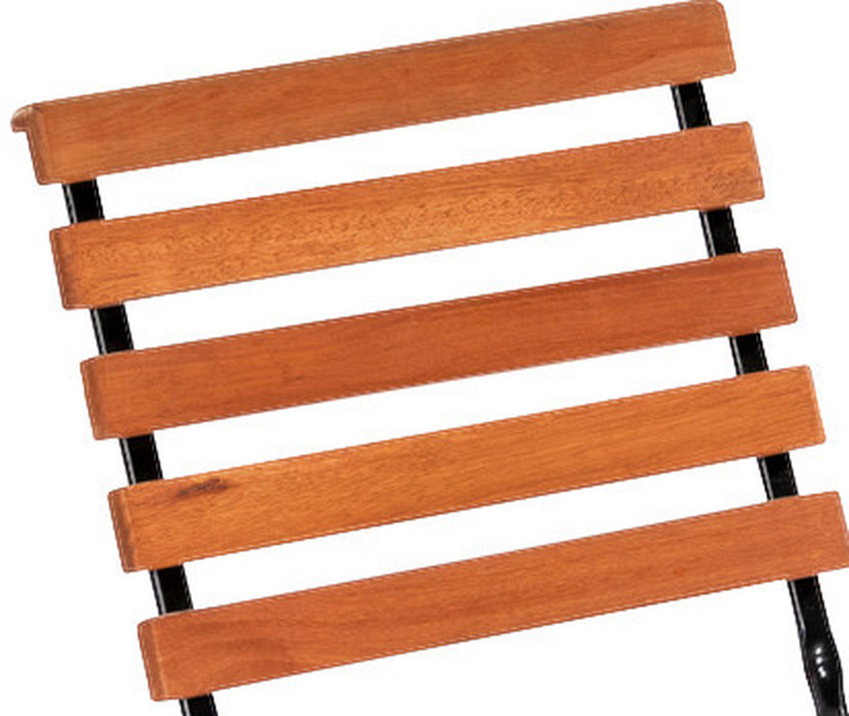 GARTENSTUHL-SET Eukalyptusholz Stahl Naturfarben, Schwarz  - Schwarz/Naturfarben, ROMANTIK / LANDHAUS, Holz/Metall (47/59/86cm) - Gardenson