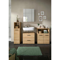 BADRUM 150 cm  - svart/ek Artisan, Basics, trämaterial/plast (150cm) - MID.YOU