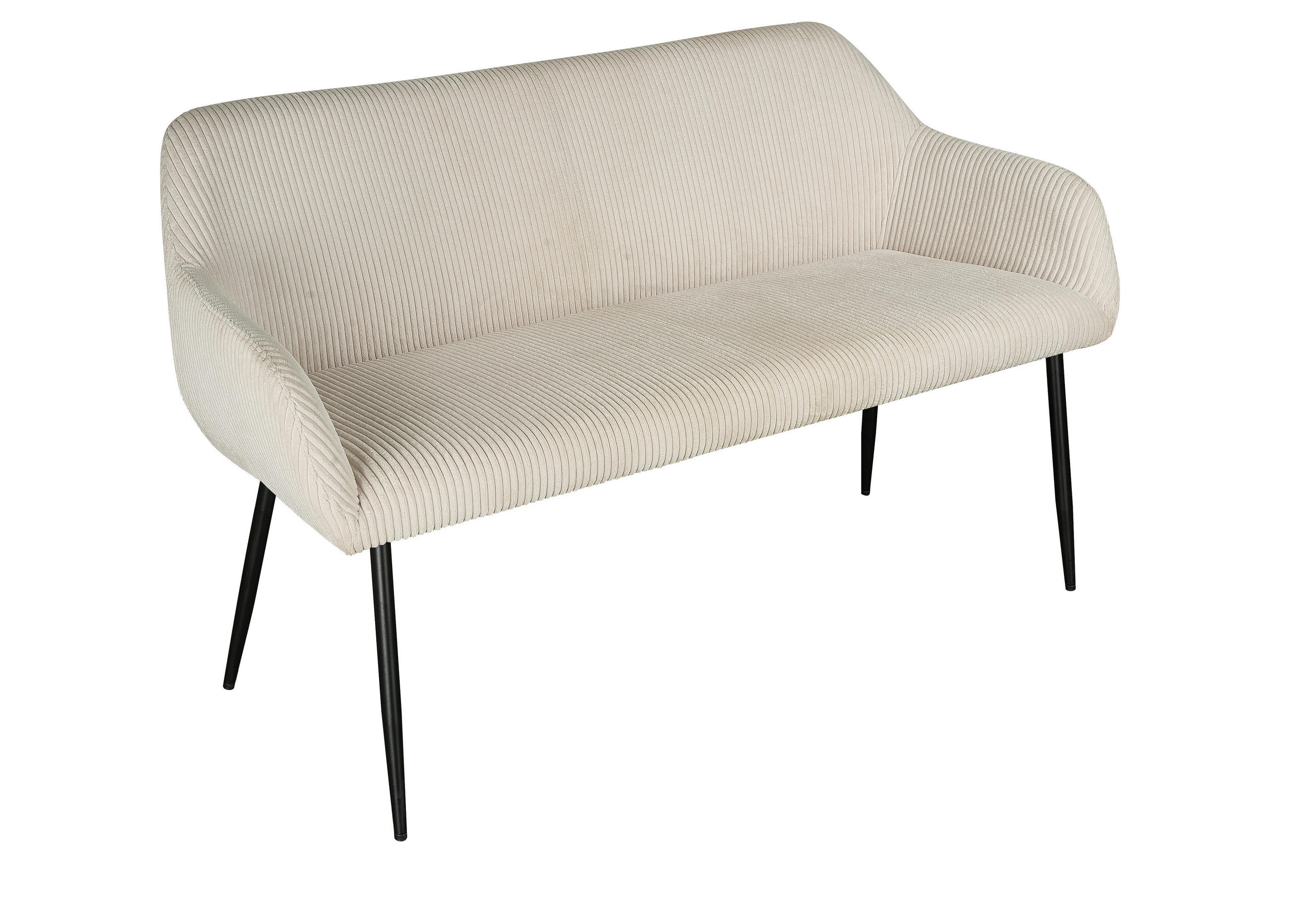 Xora Sitzbank Schwarz, Creme 140x84x65 cm