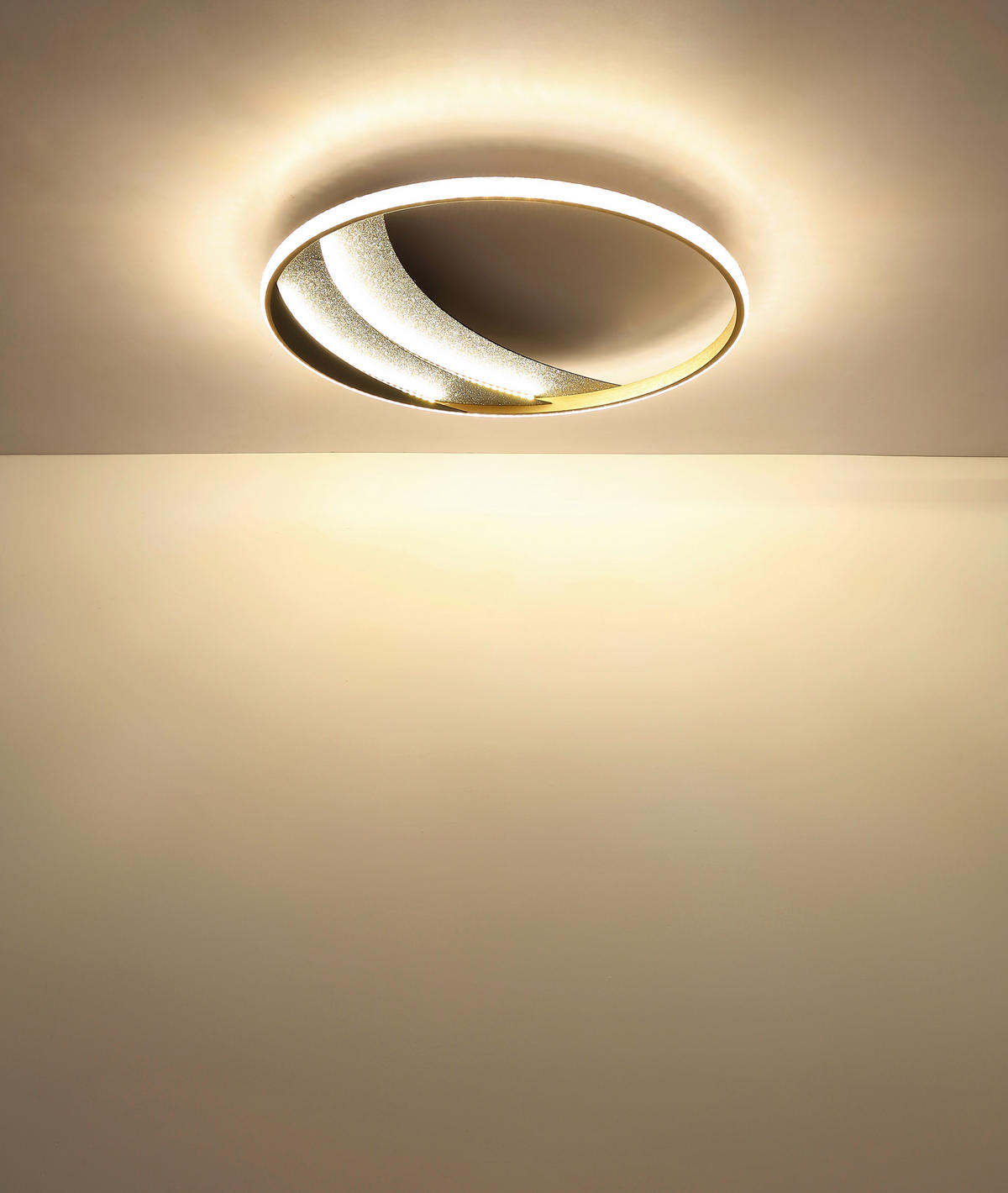 LED-DECKENLEUCHTE 52/6 cm   - Klar/Chromfarben, Design, Kunststoff/Metall (52/6cm) - Globo