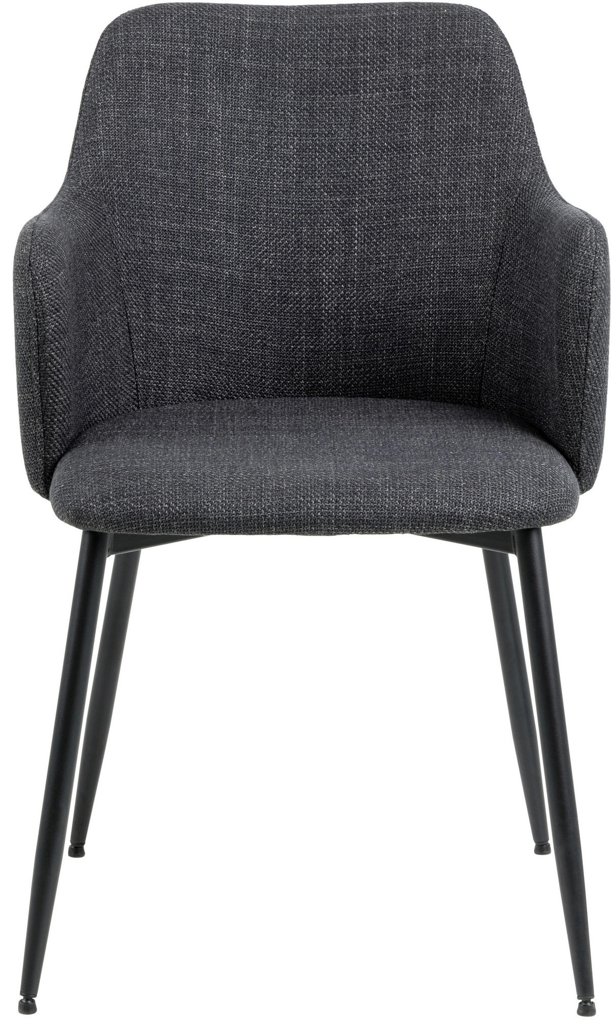 ŽIDLE S PODRUČKAMI, plochá tkanina, tmavě šedá - černá/tmavě šedá, Moderní, kov/textil (54,5/84,5/60cm) - MID.YOU