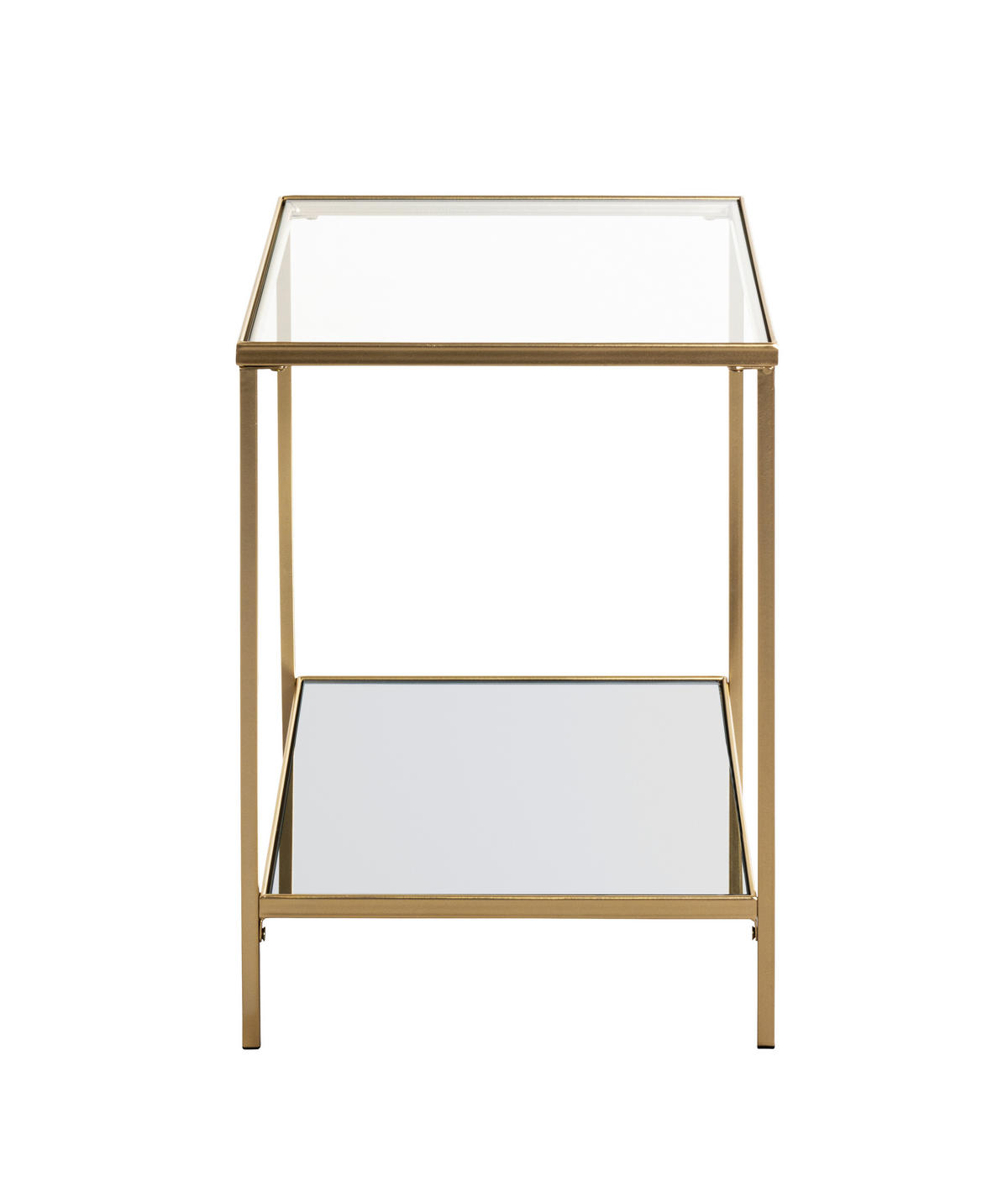 KLUB STOČIĆ  prozirna, zlatna  - prozirna/zlatna, Moderno, staklo/metal (39/39/55cm) - Carryhome