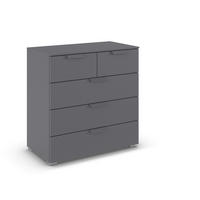 KOMMODE  in 80/81/42 cm  - Dunkelgrau, Design, Holzwerkstoff/Metall (80/81/42cm) - Carryhome
