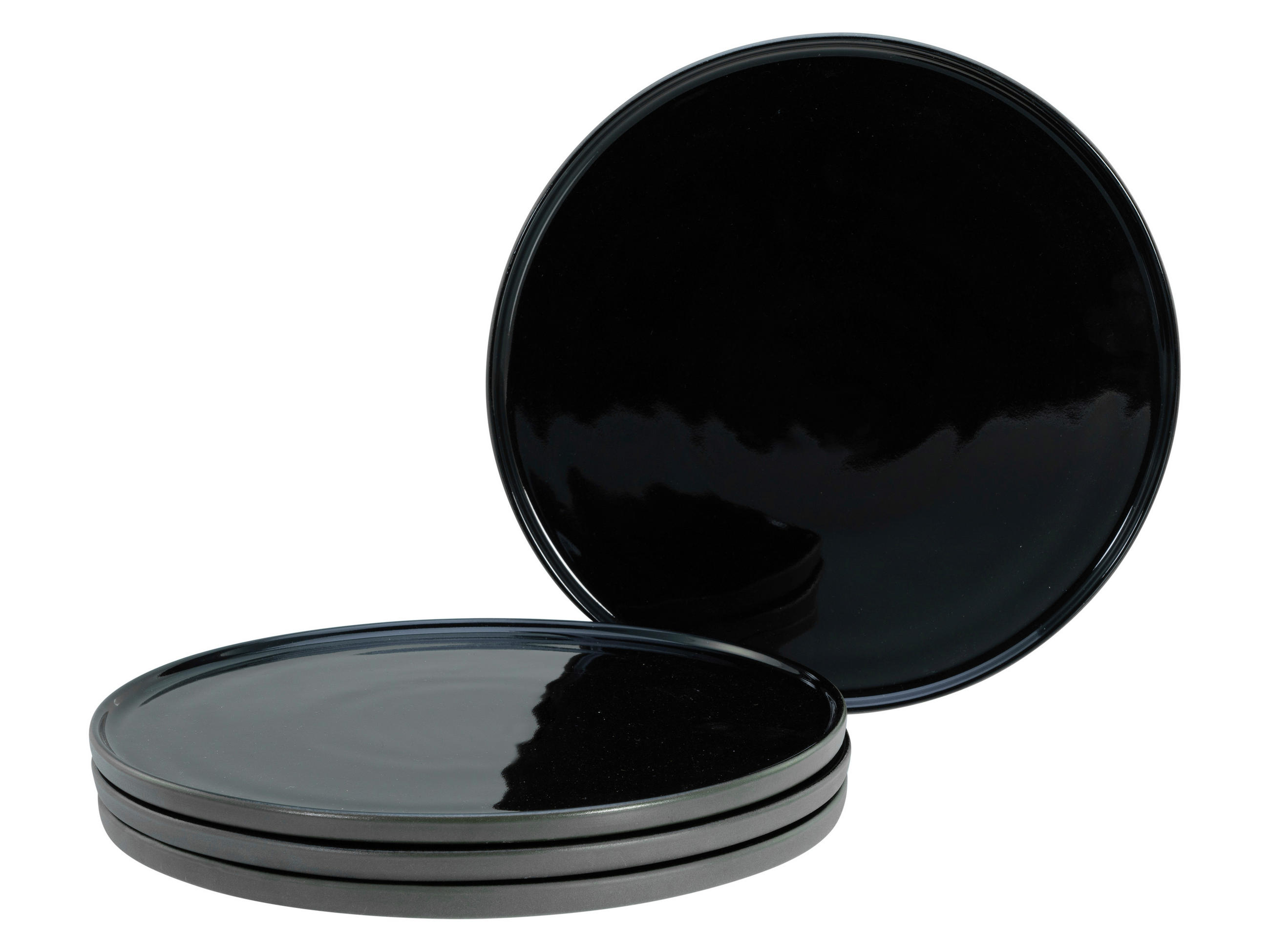 SPEISETELLERSET Schwarz Futuro  - Schwarz, Basics, Keramik (26/26/2cm) - Creatable