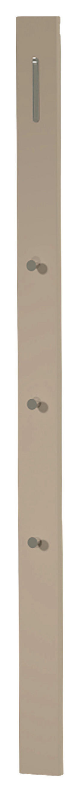 PANNEAU DE GARDE-ROBE  in 10/165/3 cm  - Taupe, Design, Holzwerkstoff/Metall (10/165/3cm) - Moderano