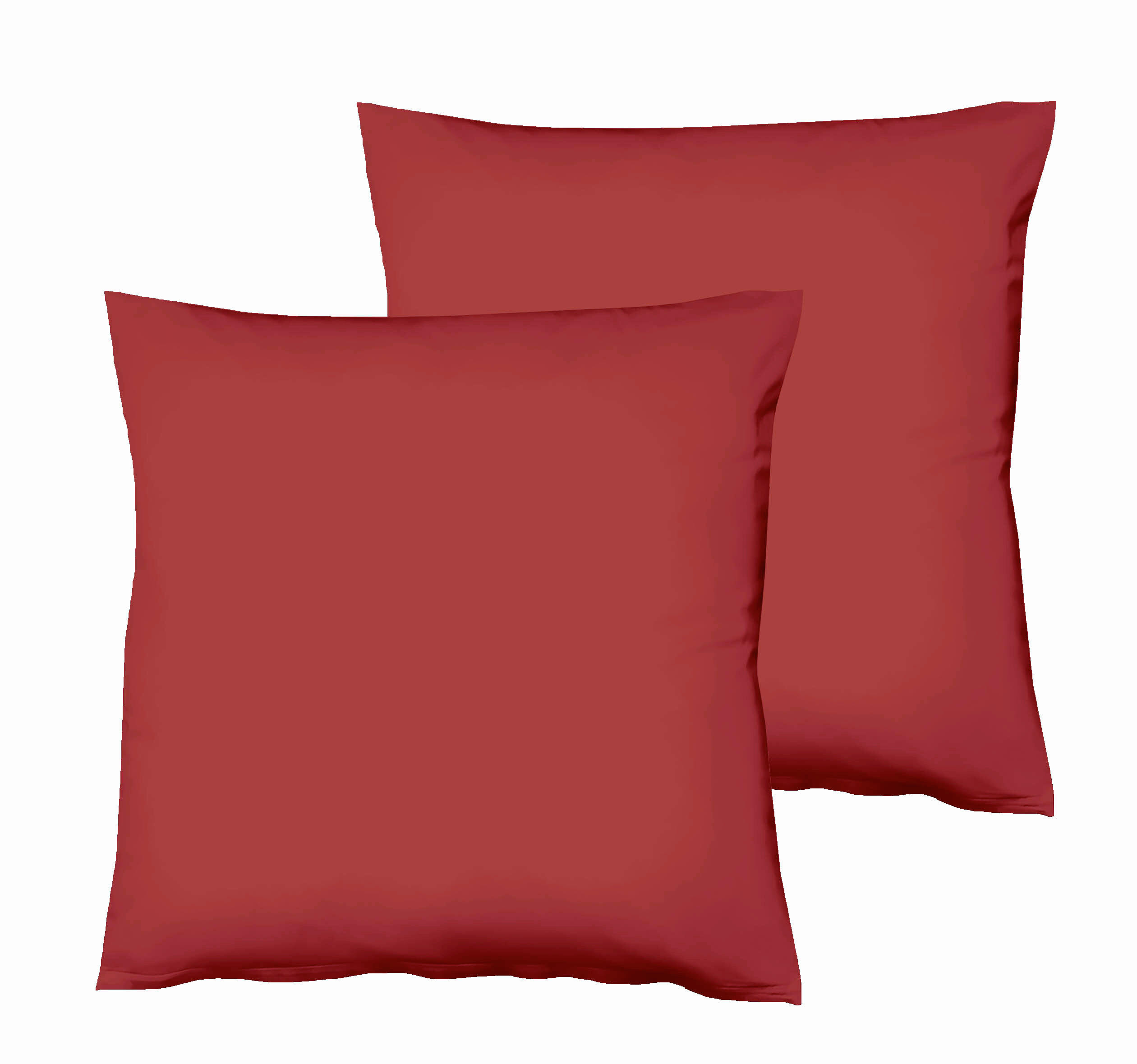 KISSENHÜLLEN-SET 40/40 cm  - Bordeaux, Basics, Textil (40/40cm) - Fleuresse