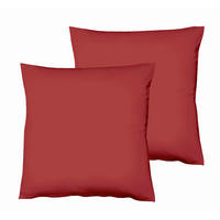 KISSENHÜLLEN-SET 40/40 cm  - Bordeaux, Basics, Textil (40/40cm) - Fleuresse