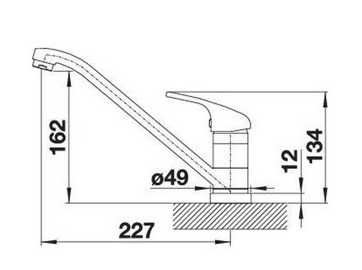 KÜCHENARMATUR 521751  - Chromfarben, Basics, Metall (5/18/26,8cm) - Blanco