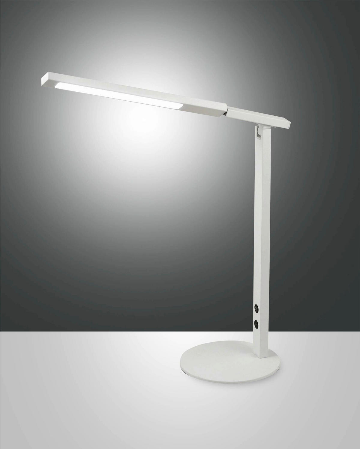 SCHREIBTISCHLEUCHTE 38/69 cm   - Weiß, Basics, Metall (38/69cm) - Fabas Luce
