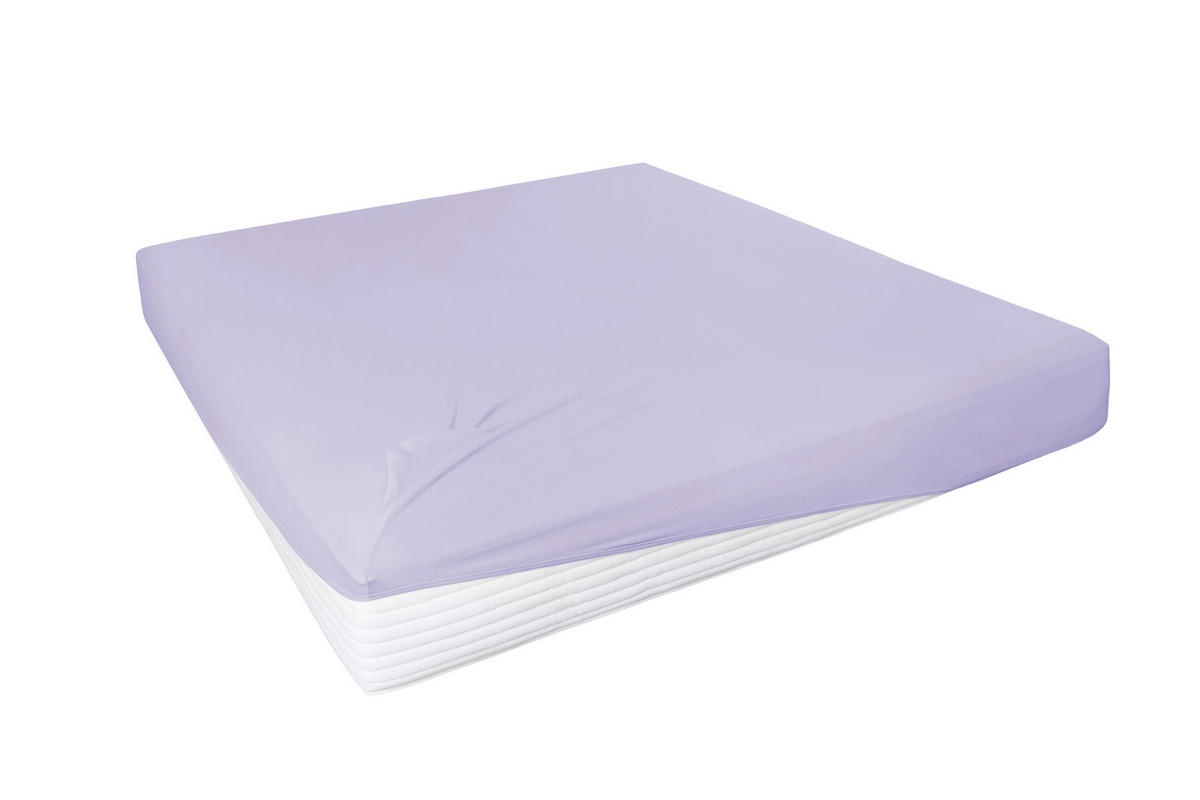 SPANNLEINTUCH 100/200 cm Jersey  - Lila, Basics, Textil (100/200cm)