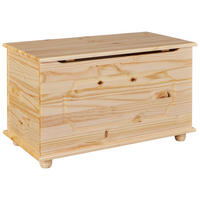 TRUHE Holz Kiefer massiv  - Naturfarben, Basics, Holz (89/53/47cm) - MID.YOU