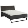 BETT 120/200 cm  in Anthrazit, Graphitfarben   - Anthrazit/Graphitfarben, Design, Holzwerkstoff/Textil (120/200cm) - Cantus