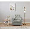 SESSEL in Grau  - Buchefarben/Grau, Design, Holz/Textil (93/89/82cm) - MID.YOU