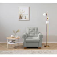 SESSEL in Grau  - Buchefarben/Grau, Design, Holz/Textil (93/89/82cm) - MID.YOU