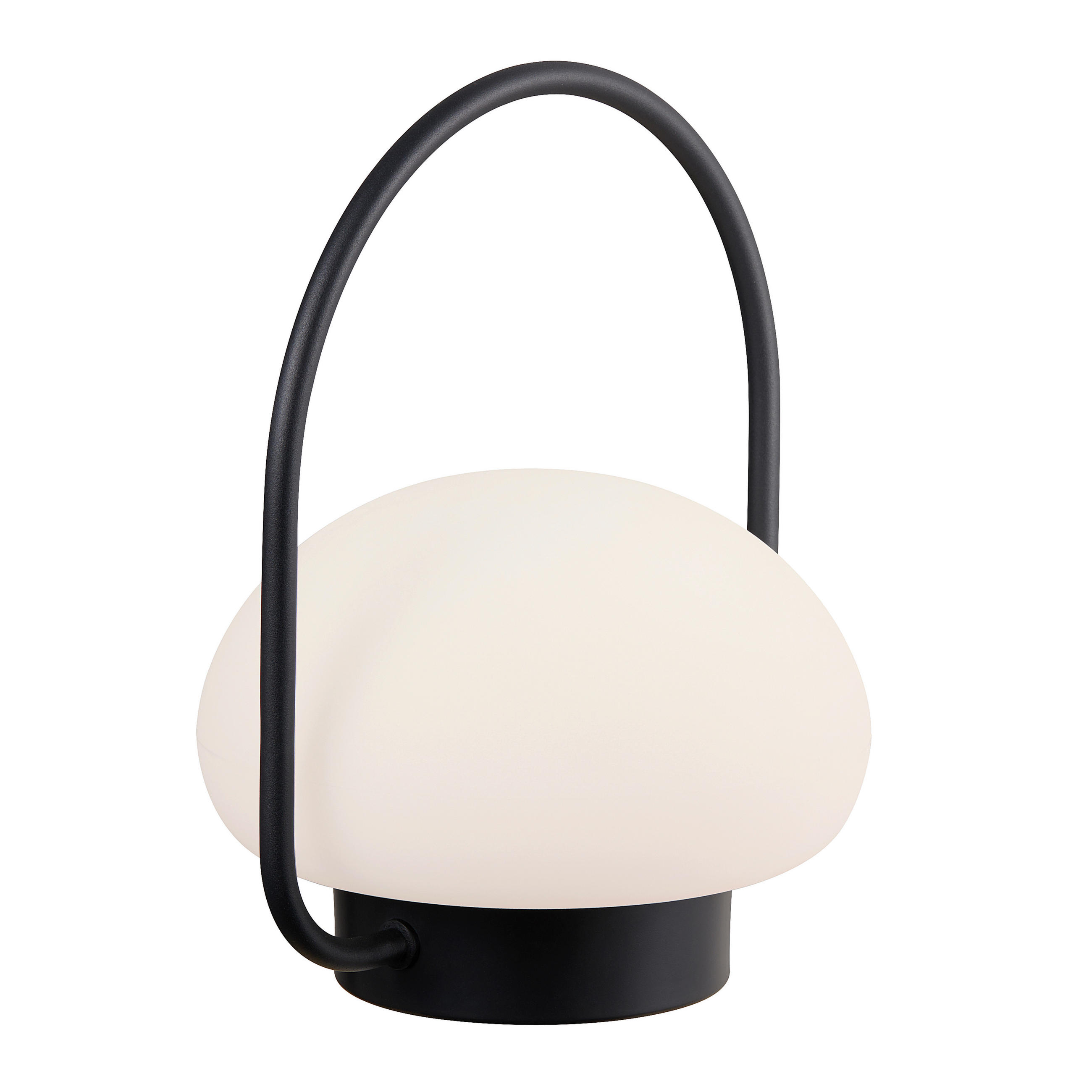 AKKU-TISCHLEUCHTE 22/27 cm   - Schwarz/Weiß, Design, Kunststoff/Metall (22/27cm) - Nordlux