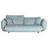 BIG SOFFA i plysch mintgrön  - mintgrön/svart, Klassisk, textil/plast (240/78/107cm) - MID.YOU