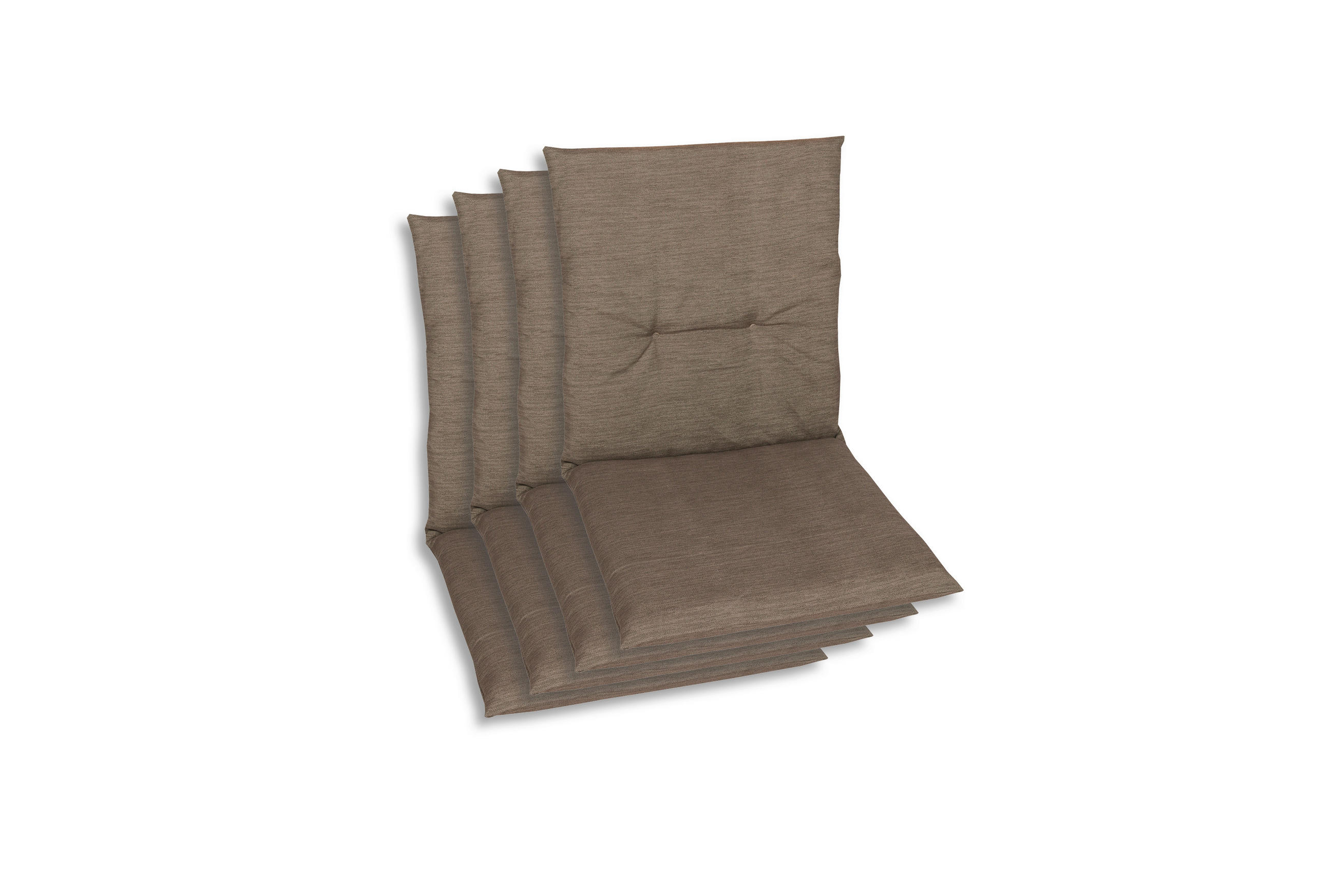 SESSELAUFLAGENSET in Taupe Uni  - Taupe, Basics, Textil (48/5/98cm)