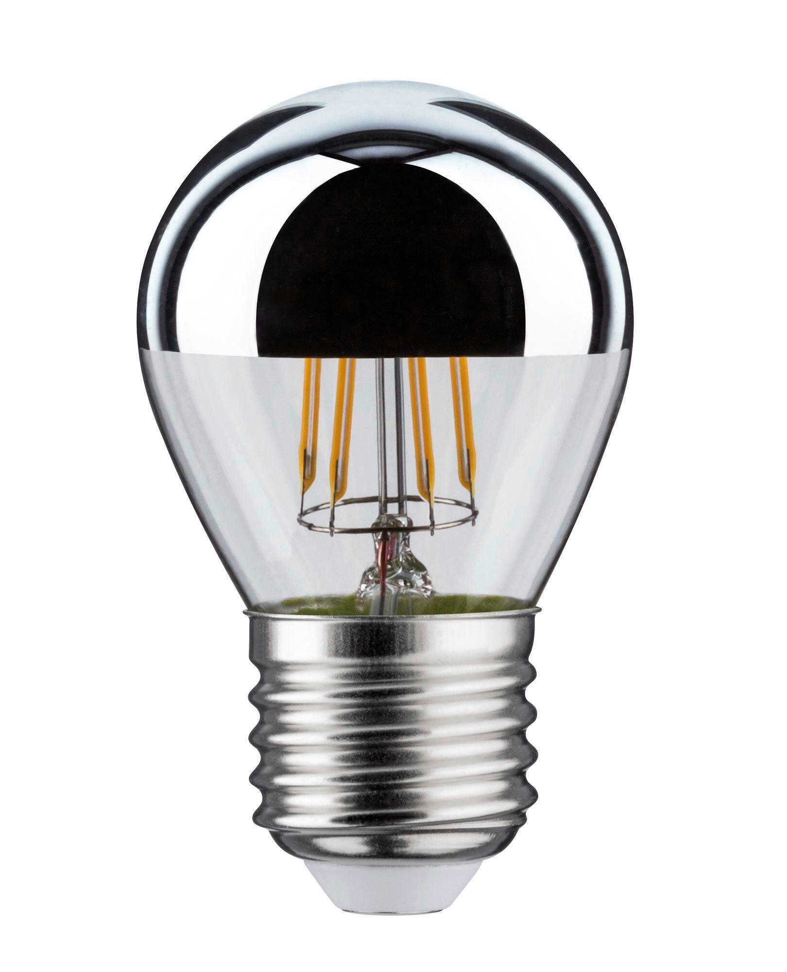 LED-LEUCHTMITTEL   E27 4,8W W 360 lm  - Klar/Silberfarben, Basics, Glas (7,2cm) - Paulmann