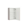 HÄNGESCHRANK 40/64/20 cm  - Sandfarben/Schwarz, KONVENTIONELL, Holzwerkstoff/Metall (40/64/20cm) - Xora