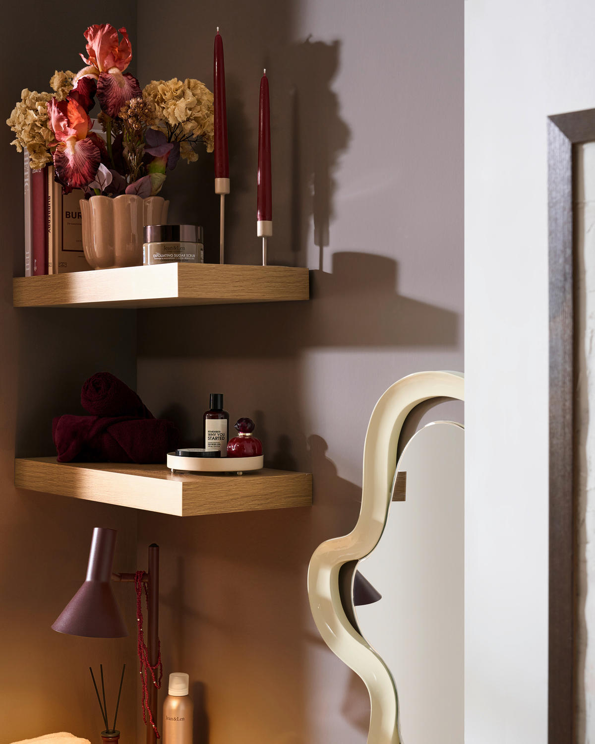 KONZOLASZTAL faalapú anyag 110/40/16 cm    - kasmírszínű, Design, faalapú anyag (110/40/16cm) - Hom`in