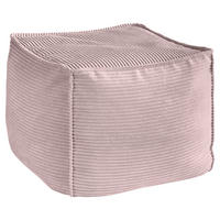 POUF in Rosa Textil  - Rosa, KONVENTIONELL, Textil (66/40/66cm) - Hom`in