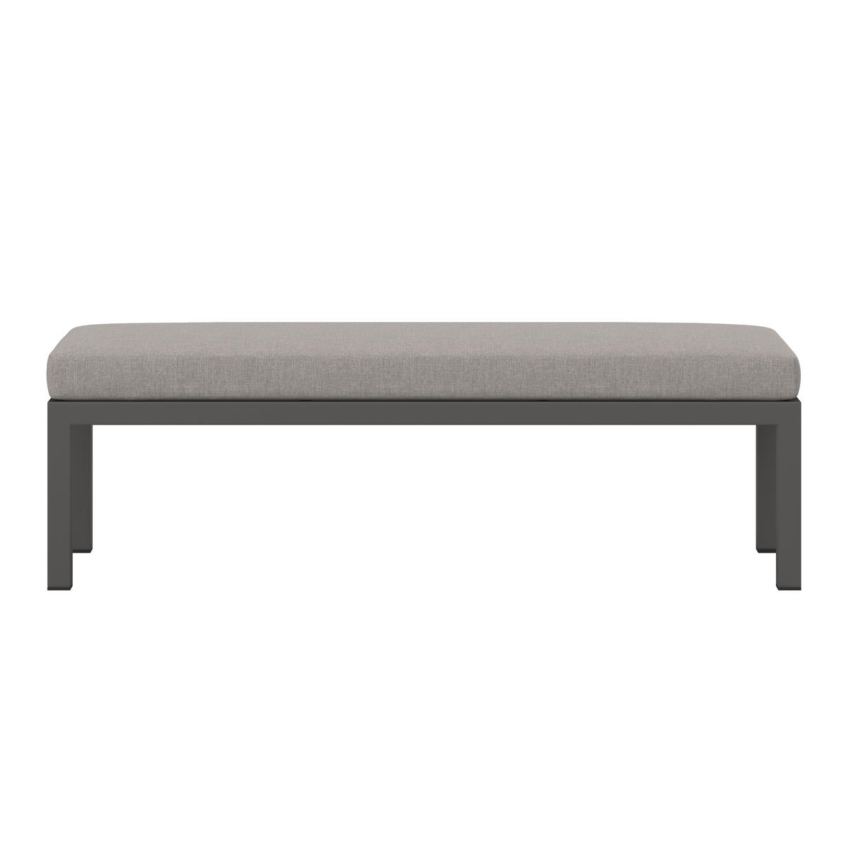 DINING-LOUNGESET  5-teilig  - Anthrazit/Grau, Modern, Glas/Textil - Ambia Garden