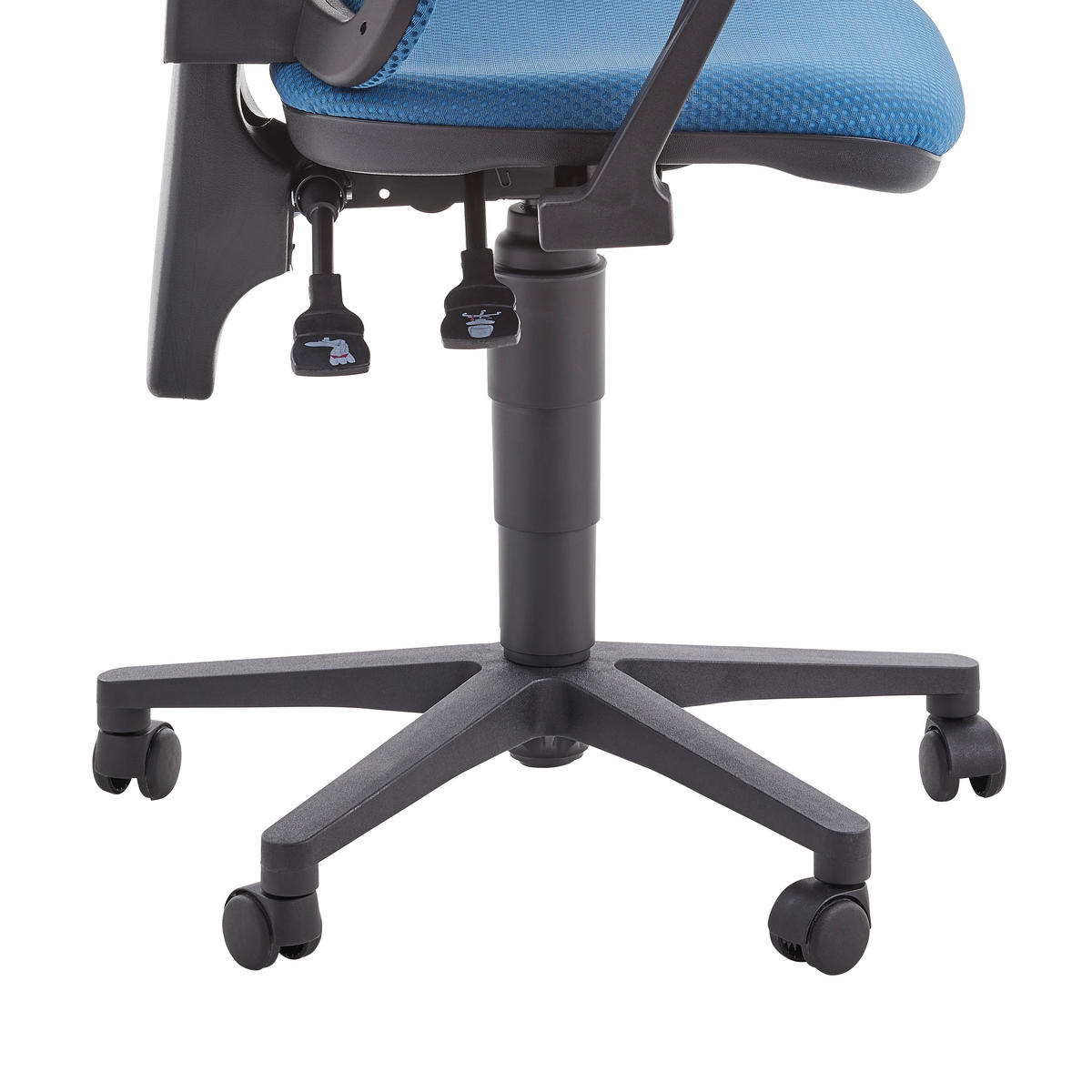 DREHSTUHL Flachgewebe, Netz Petrol  - Petrol/Schwarz, MODERN, Kunststoff/Textil (46/97-109/46cm) - Topstar