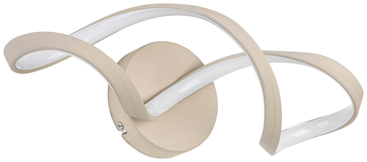 DECKENLEUCHTE 40/14/12 cm   - Sandfarben, Trend, Kunststoff/Metall (40/14/12cm) - Collet's Monde