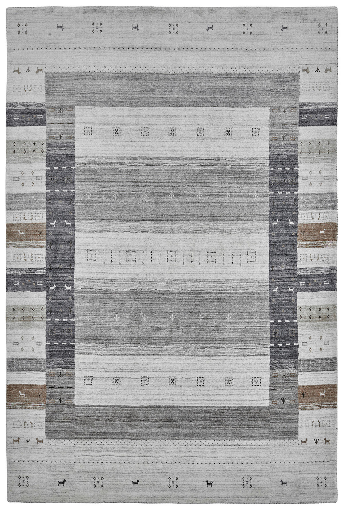 HANDWEBTEPPICH 200/290 cm Taupe  - Taupe, Basics, Textil (200/290cm) - Obsession
