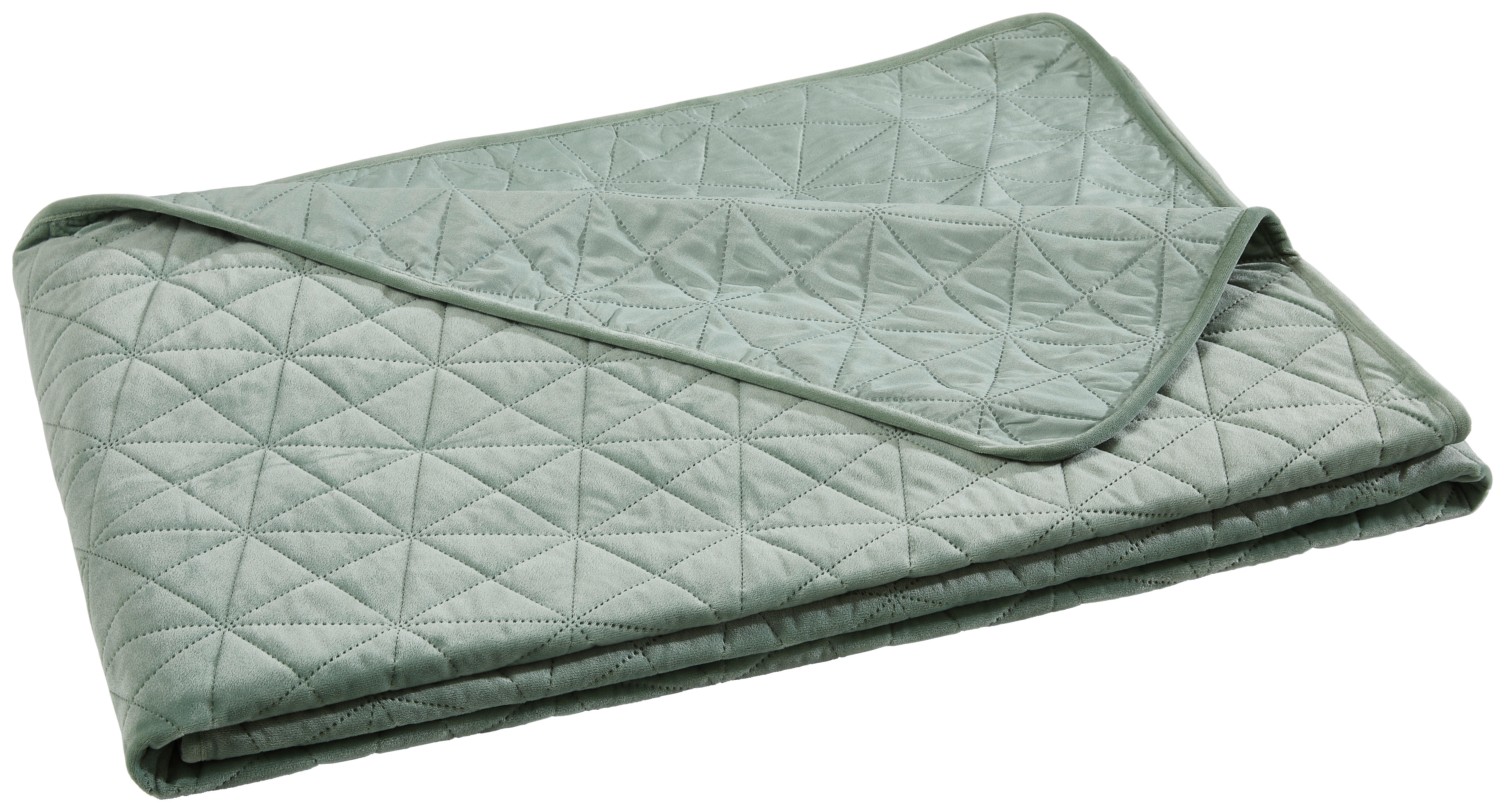 TAGESDECKE - Jadegrün, Design, Textil (220/240cm) - Novel